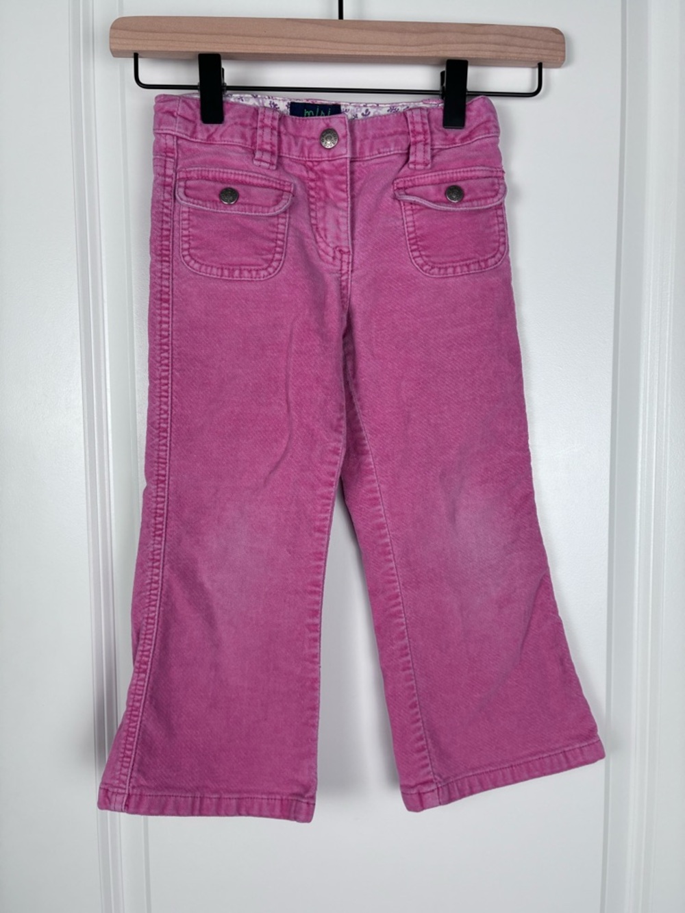 Mini Boden Pink Corduroy Flare Pants for Kids  Girls Size 5